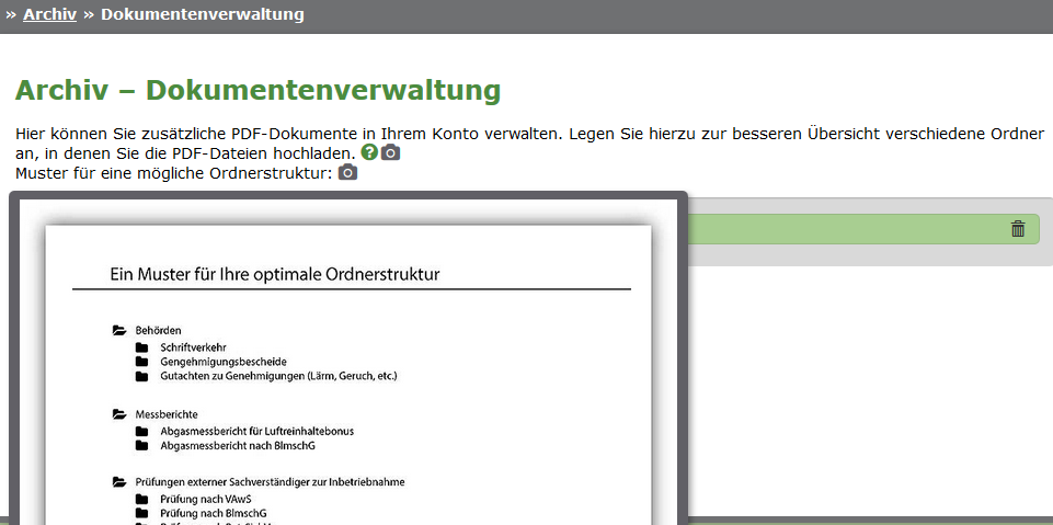 Eigene Ordner und Dateien in der Dokumentenverwaltung