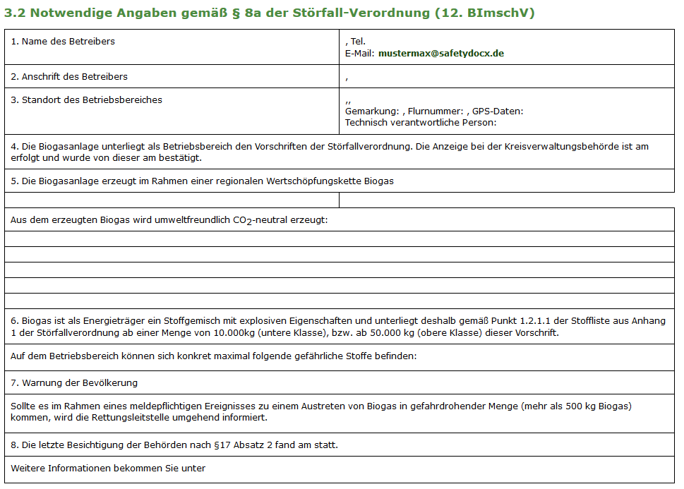 Weitere Angaben für den öffentlichen Bereich